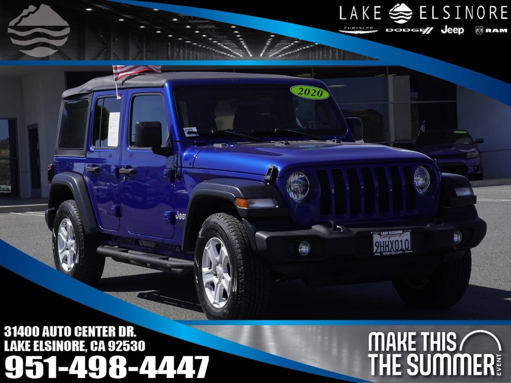 Certified 2020 Jeep Wrangler Unlimited Sport S AWD/4WD image 1