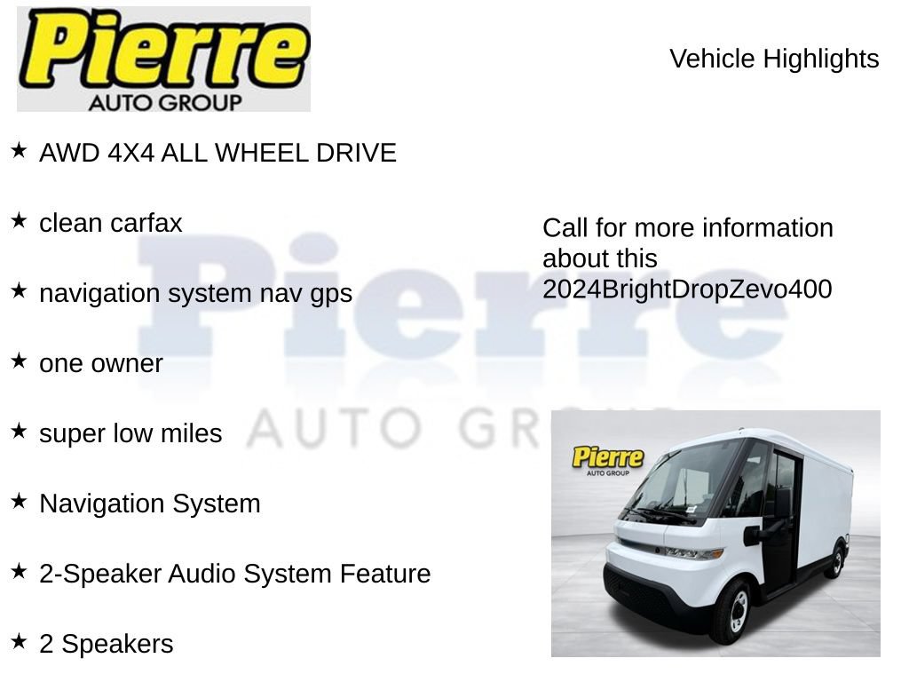 Used 2024 Chevrolet Brightdrop 400 w/ Commercial Equipment Package AWD/4WD image 7