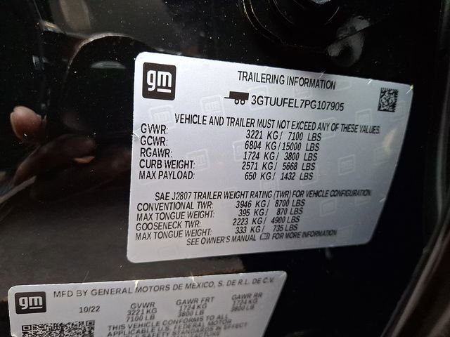 Used 2023 GMC Sierra 1500 AT4X AWD/4WD image 22