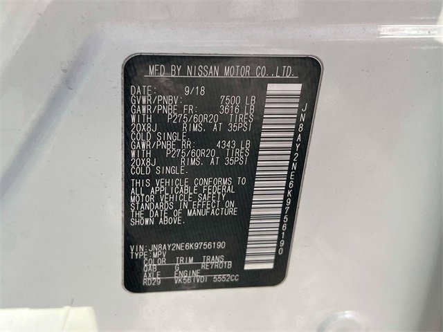 Used 2019 Nissan Armada Platinum w/ Captain's Chairs Package image 21