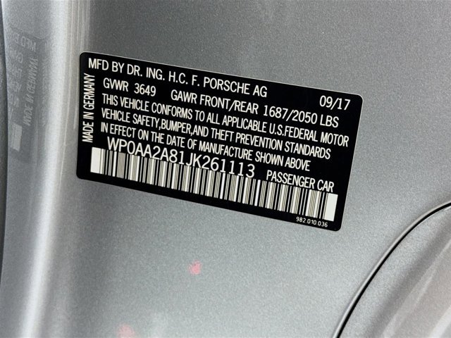 Used 2018 Porsche 718 Cayman Base image 24