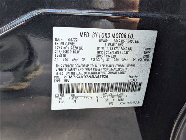 Used 2022 Ford Edge Titanium w/ Equipment Group 301A AWD/4WD image 23