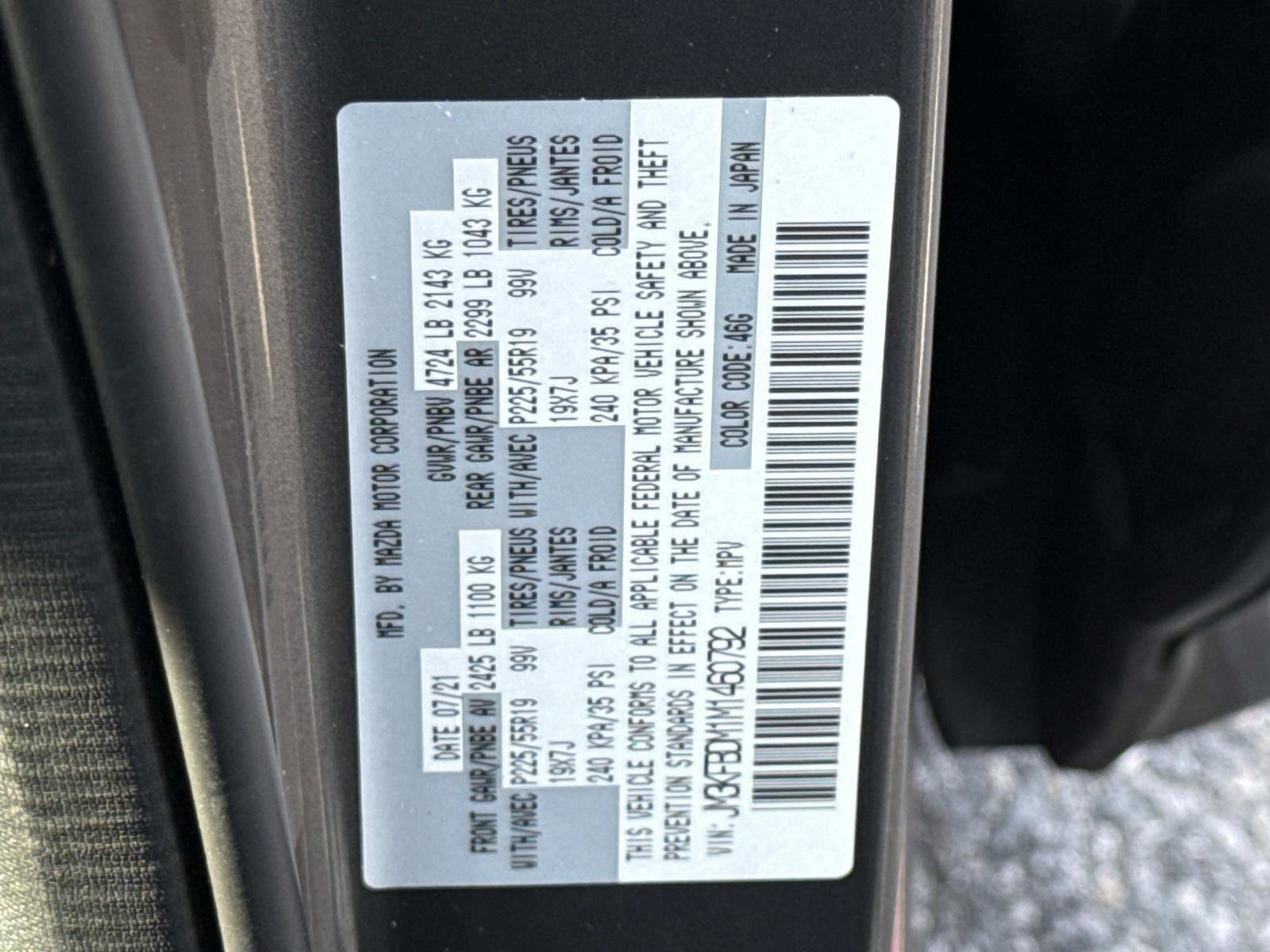 Used 2021 MAZDA CX-5 Grand Touring w/ GT Premium Package image 30