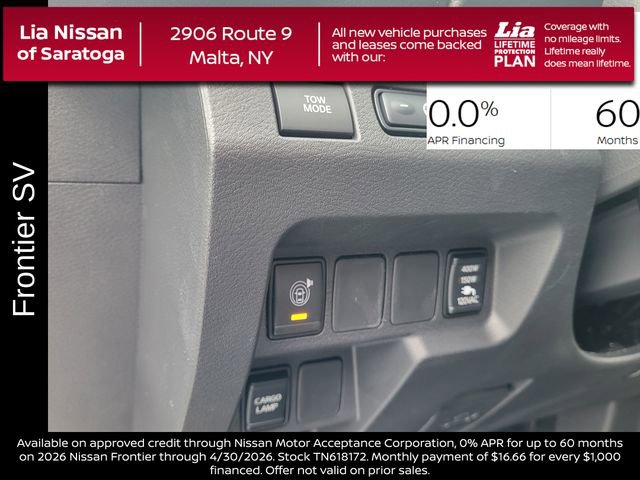 New 2026 Nissan Frontier SV w/ SV Convenience Package image 17