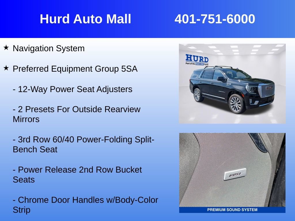 Used 2024 GMC Yukon Denali w/ Advanced Technology Package AWD/4WD image 6
