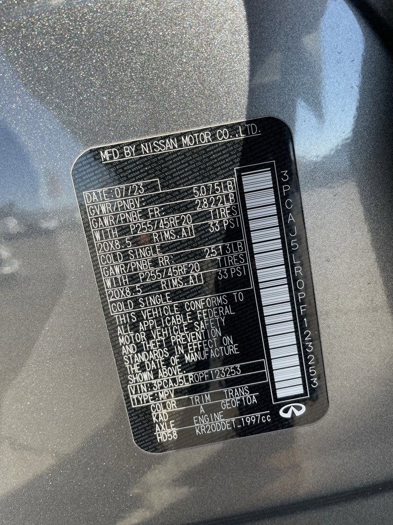 Used 2023 INFINITI QX55 Sensory w/ Lighting Package image 35