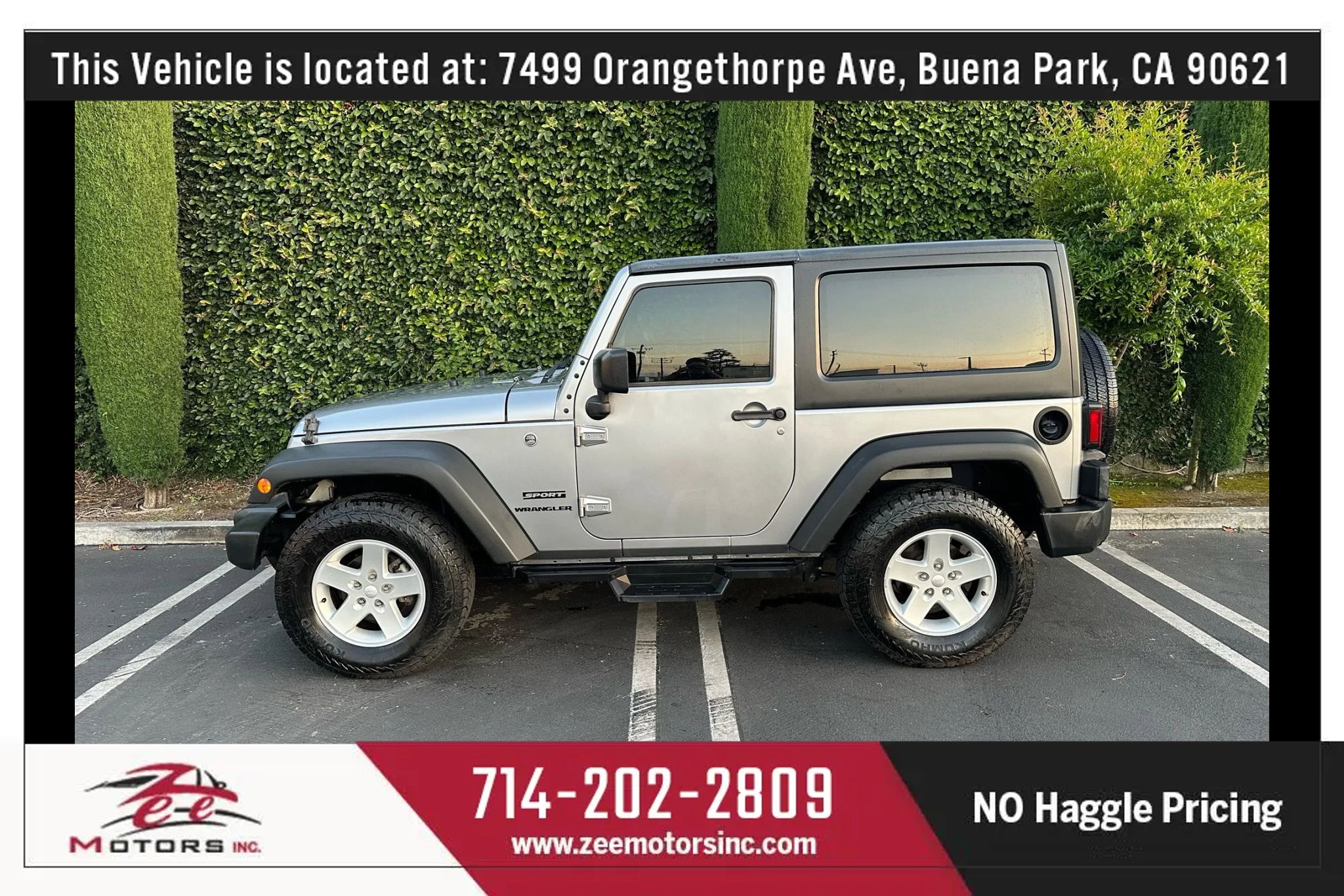 Used 2017 Jeep Wrangler Sport w/ Quick Order Package 24S image 9