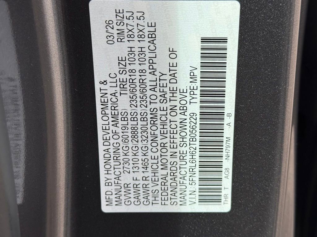 New 2026 Honda Odyssey EX-L image 28