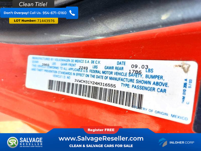 Used 2004 Volkswagen Beetle GLS FWD image 16