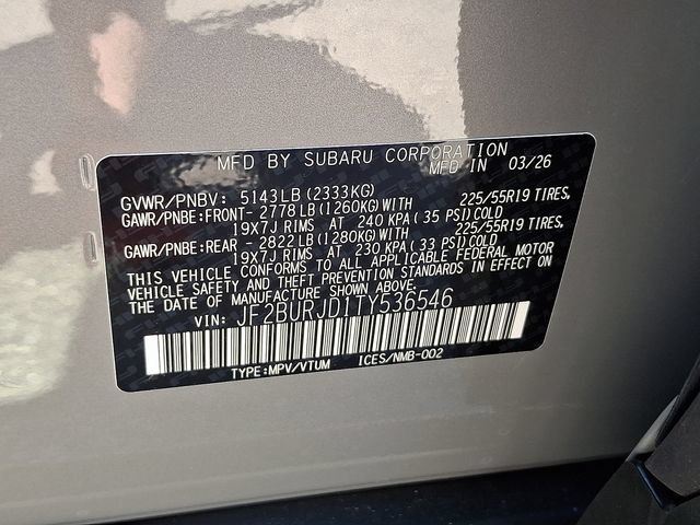 New 2026 Subaru Outback Touring XT AWD/4WD image 15