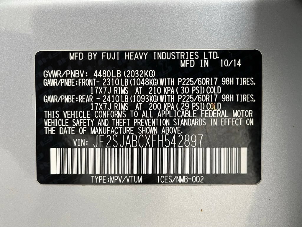 Used 2015 Subaru Forester 2.5i w/ Alloy Wheel Package AWD/4WD image 30