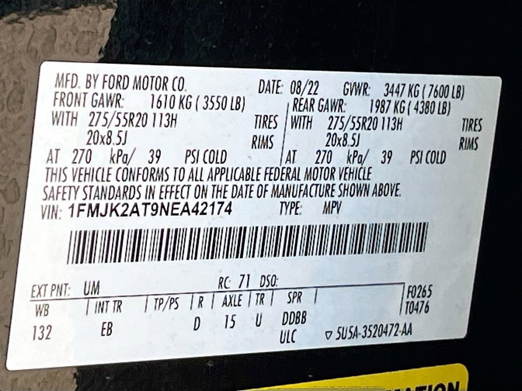 Used 2022 Ford Expedition Max Limited AWD/4WD image 35