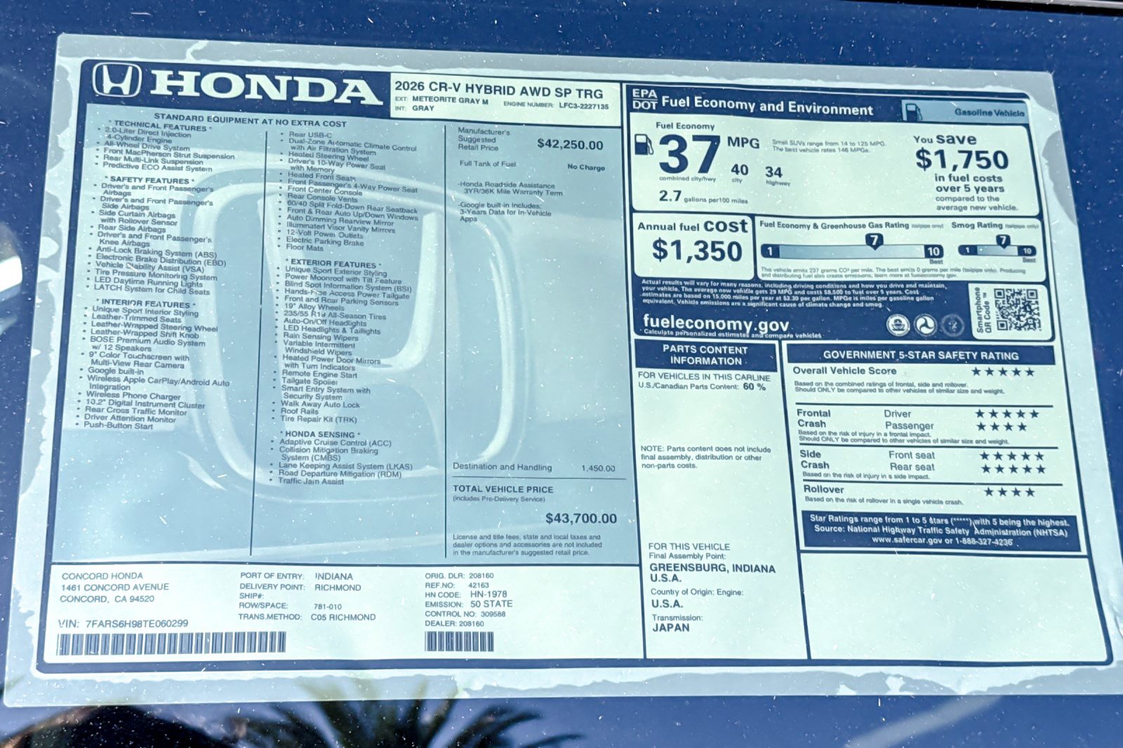 New 2026 Honda CR-V Sport Touring image 32