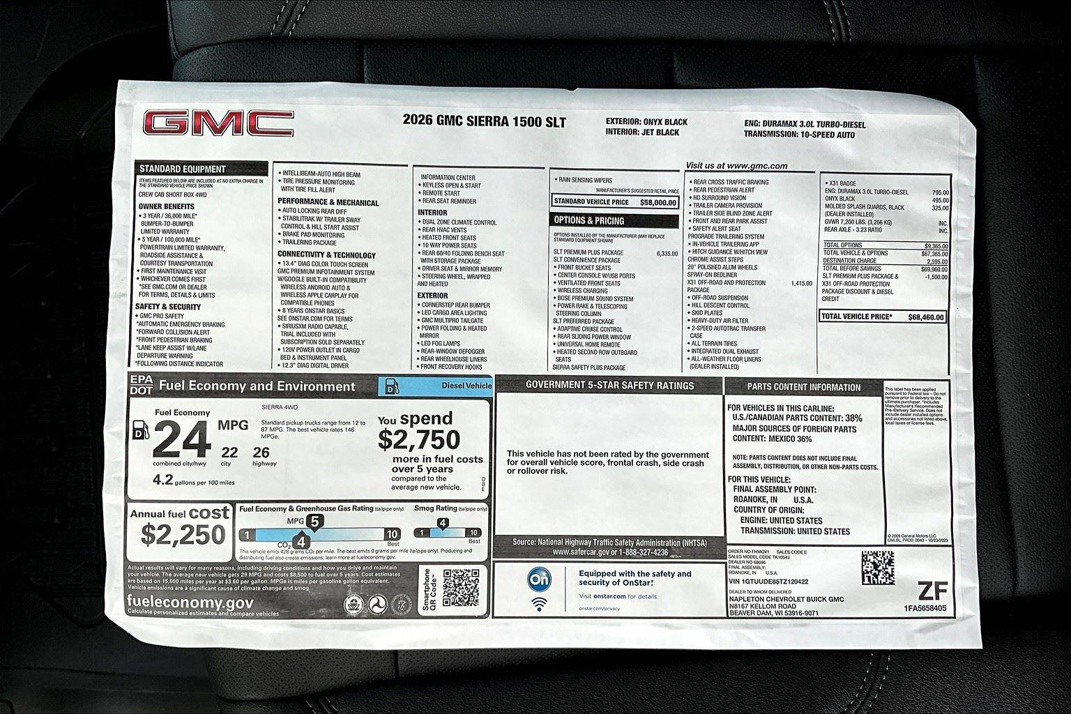 New 2026 GMC Sierra 1500 SLT w/ SLT Premium Plus Package image 13