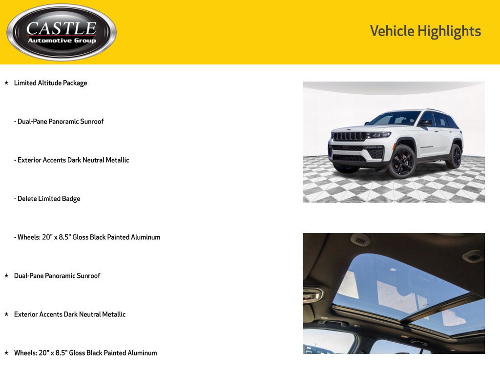 New 2026 Jeep Grand Cherokee Limited w/ Limited Altitude Package AWD/4WD image 3