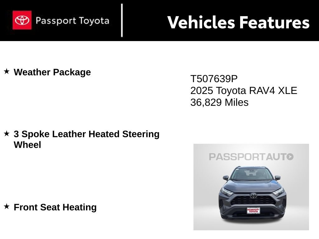 Used 2025 Toyota RAV4 XLE w/ Weather Package AWD/4WD image 11