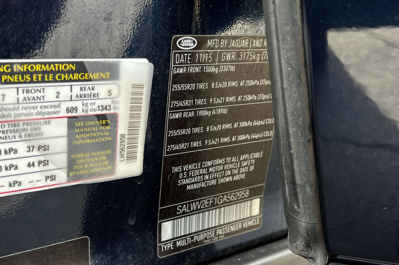 Used 2016 Land Rover Range Rover Sport Autobiography image 25