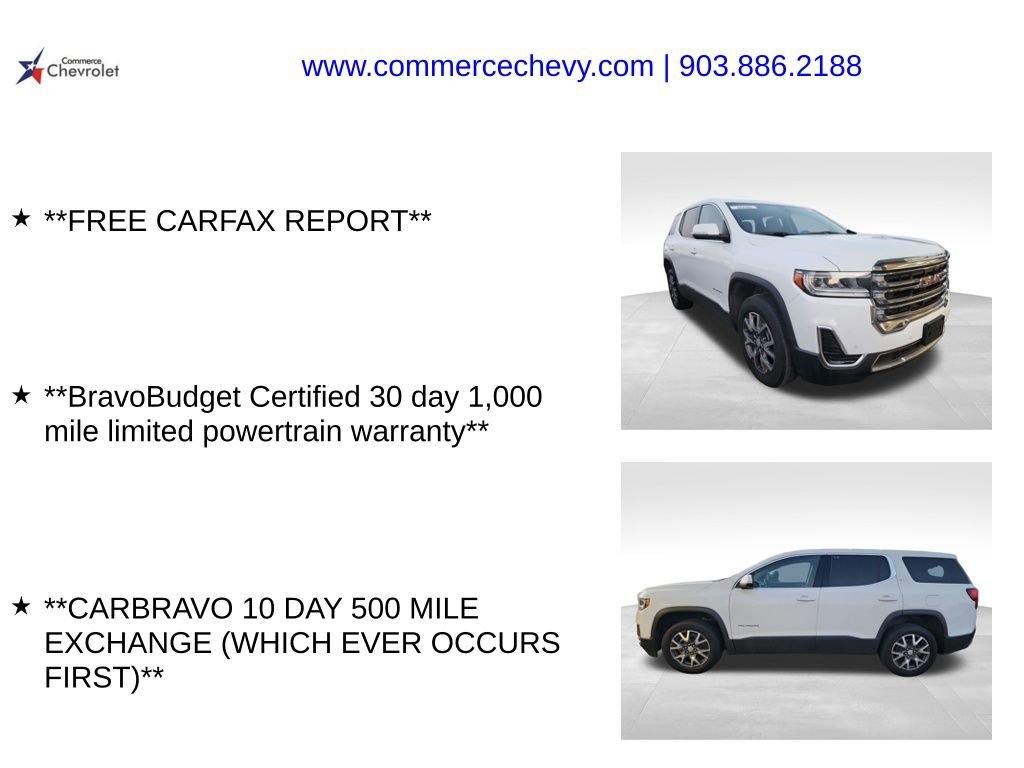 Used 2022 GMC Acadia SLE FWD image 5