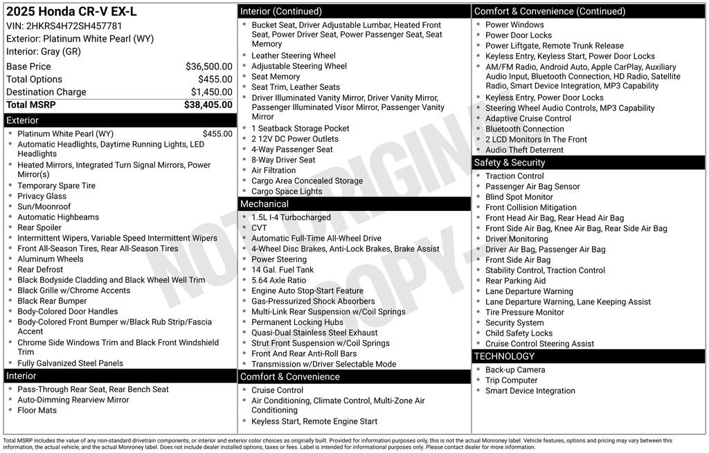 Used 2025 Honda CR-V EX-L image 32