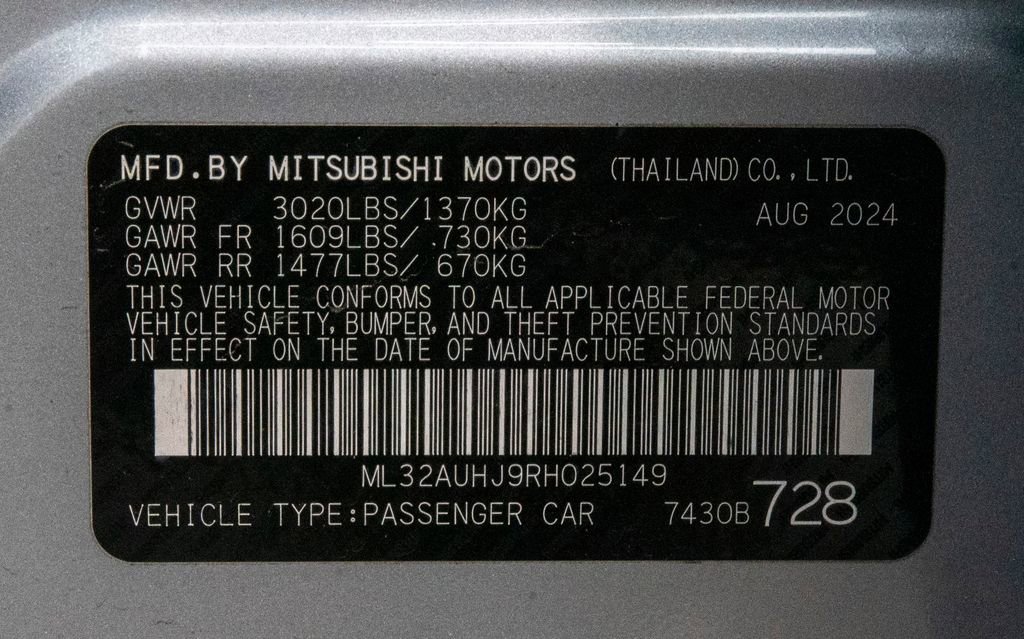 Used 2024 Mitsubishi Mirage ES image 26