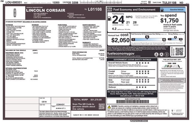 Used 2026 Lincoln Corsair Premiere AWD/4WD image 34