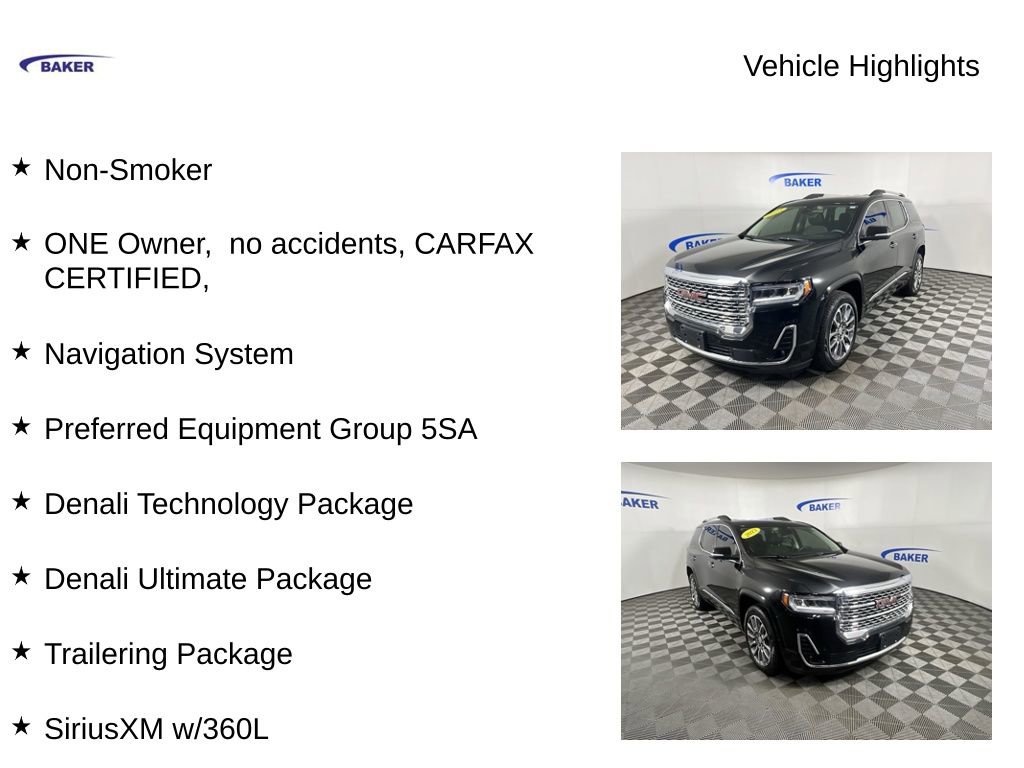Certified 2023 GMC Acadia Denali w/ Denali Ultimate Package image 4
