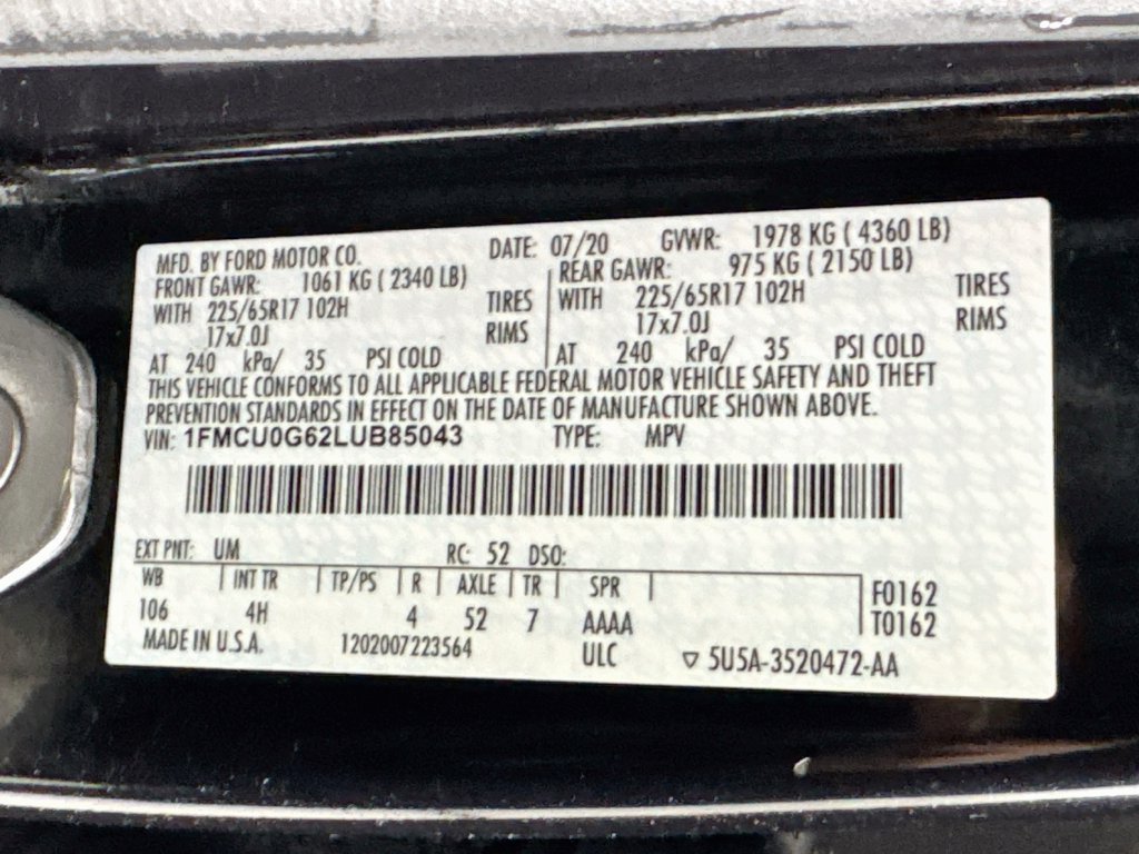 Used 2020 Ford Escape SE FWD image 40