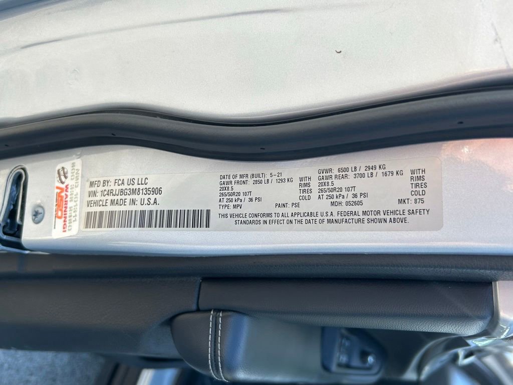 Used 2021 Jeep Grand Cherokee L Limited RWD image 48