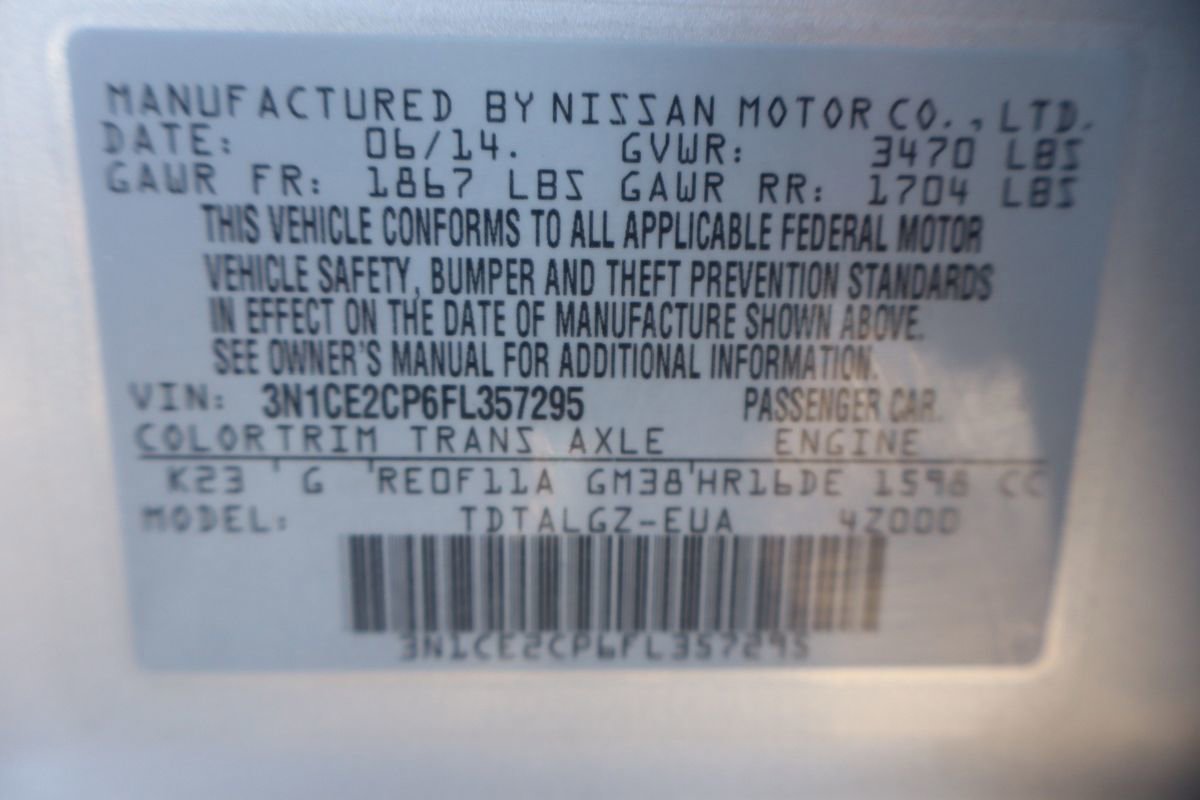 Used 2015 Nissan Versa Note SR w/ SR Convenience Package FWD image 45