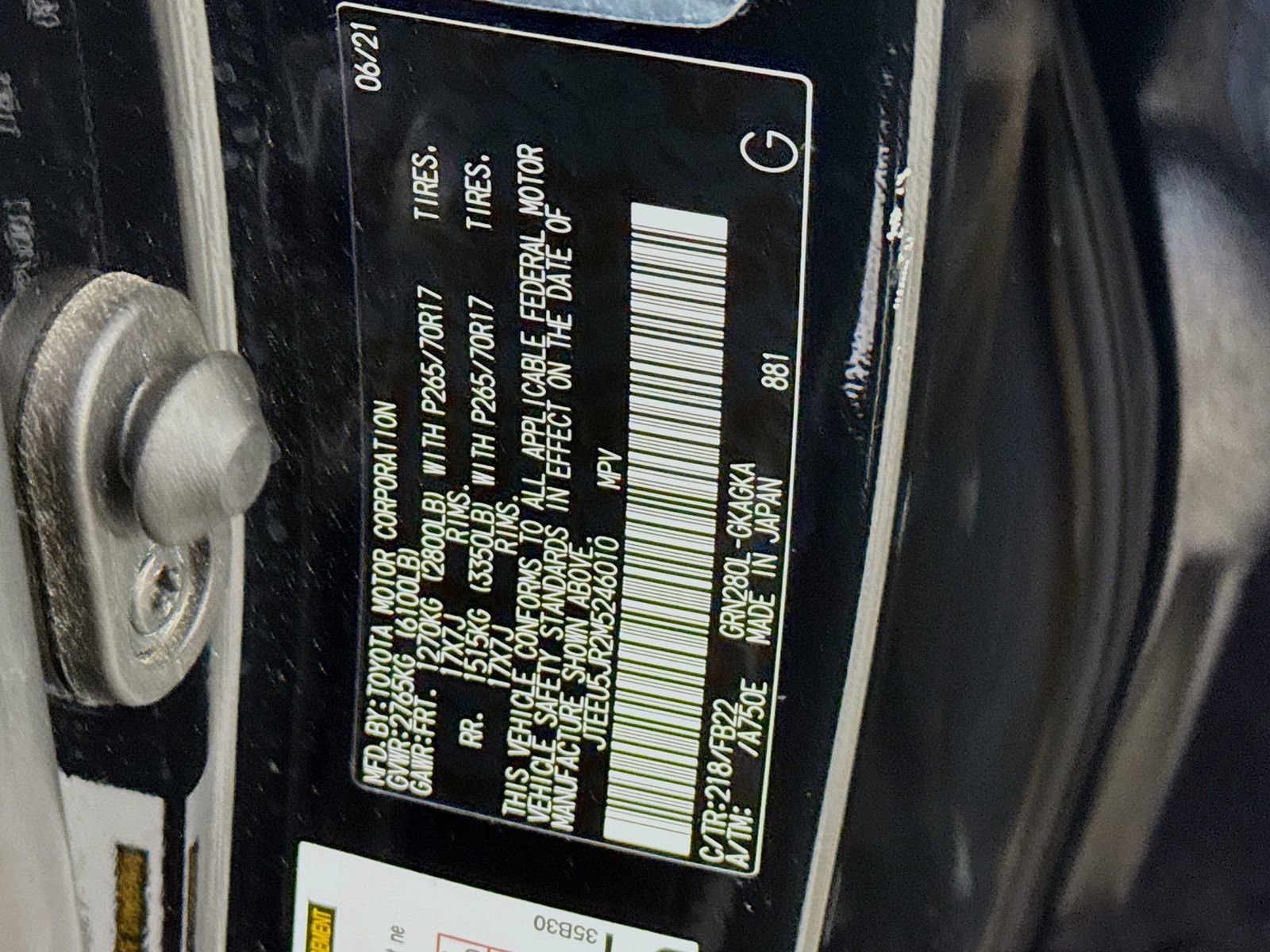 Used 2021 Toyota 4Runner SR5 RWD image 17