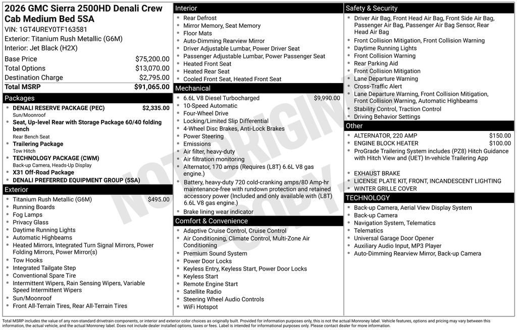 New 2026 GMC Sierra 2500 Denali w/ Denali Reserve Package image 25