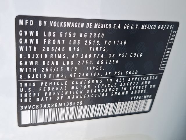 Certified 2024 Volkswagen Tiguan SE R-Line FWD image 25