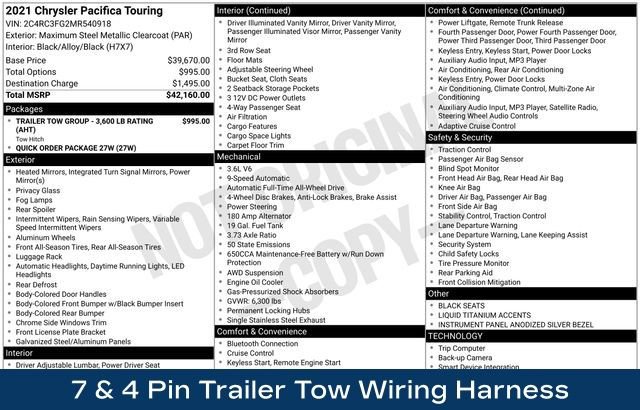 Used 2021 Chrysler Pacifica Touring AWD/4WD image 18