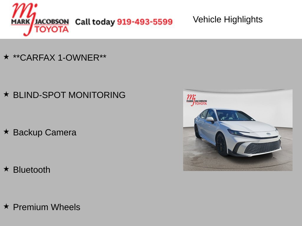 Used 2025 Toyota Camry SE FWD image 6