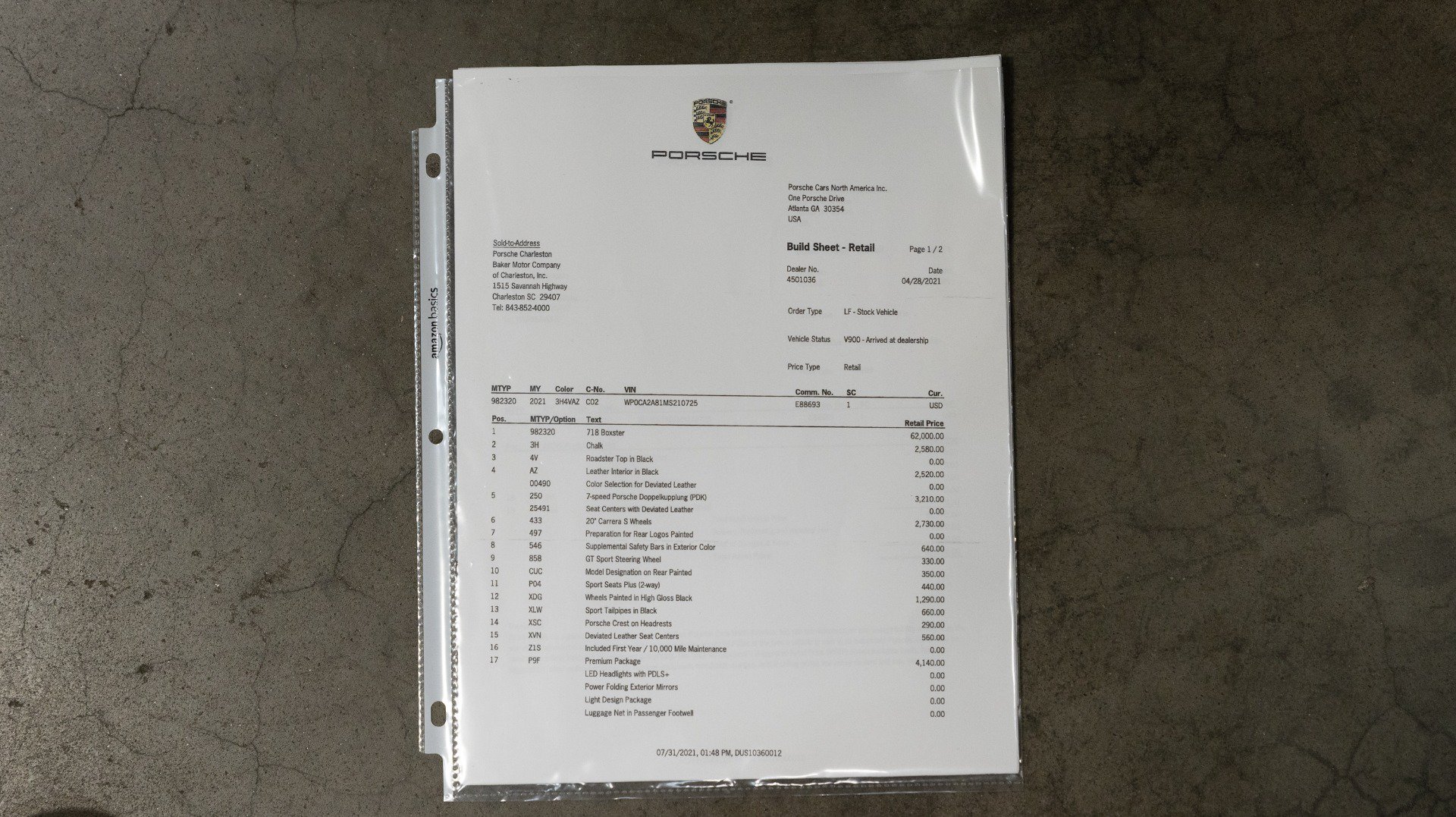 Used 2021 Porsche 718 Boxster RWD image 72