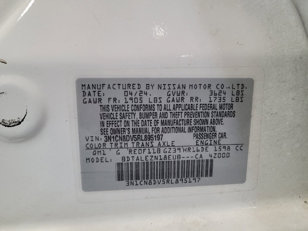 Used 2024 Nissan Versa S w/ Trunk Package FWD image 33