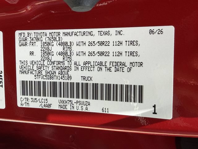 New 2026 Toyota Tundra Capstone AWD/4WD image 29
