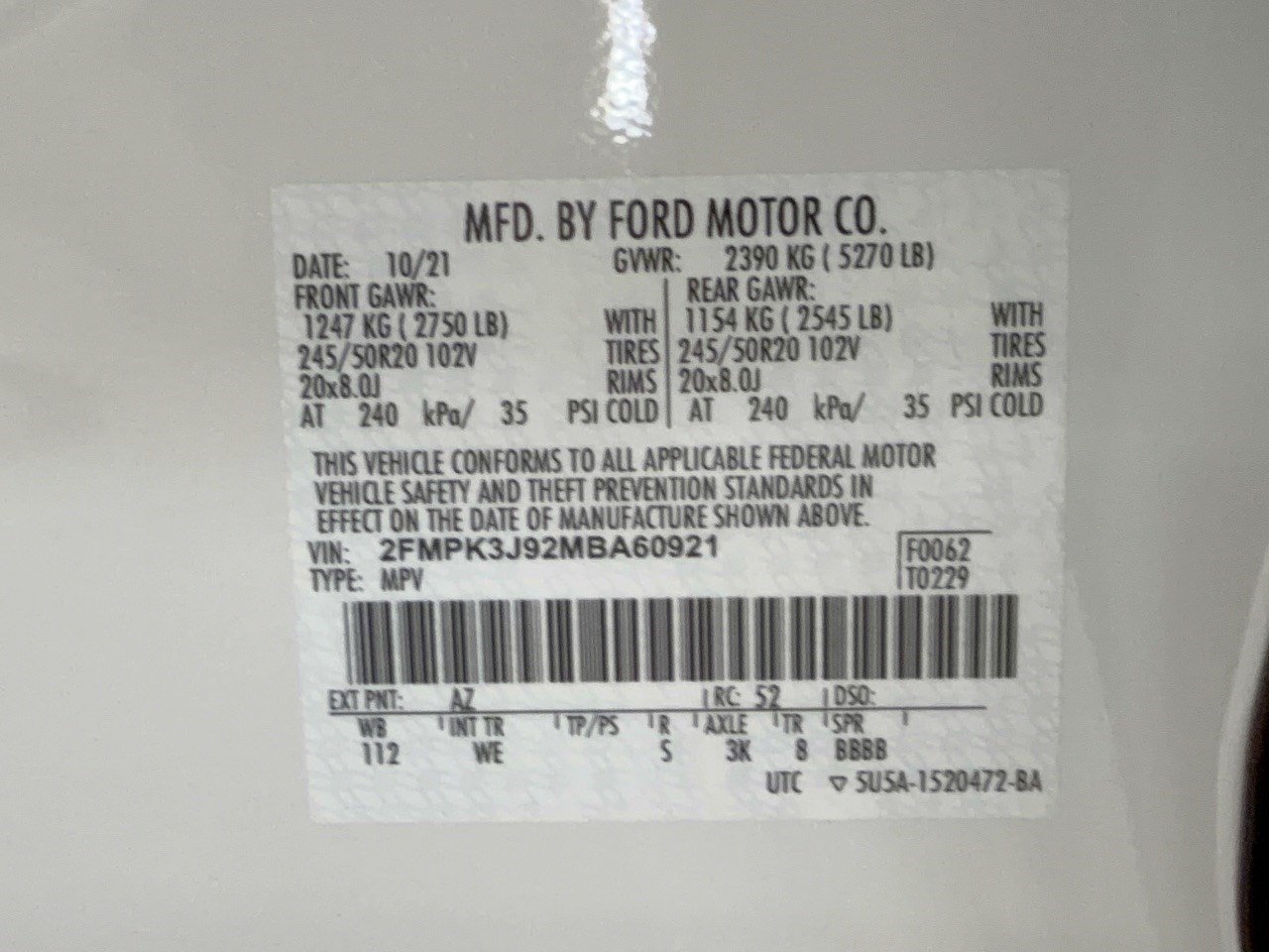 Certified 2021 Ford Edge ST-Line FWD image 32
