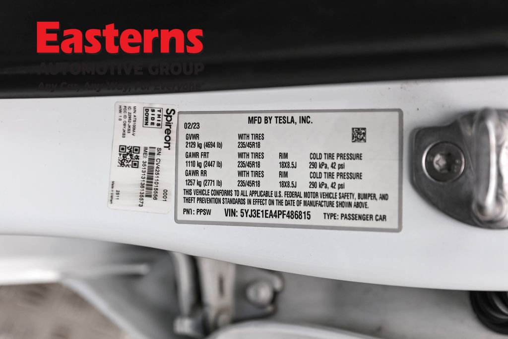 Used 2023 Tesla Model 3 Standard Range RWD image 31