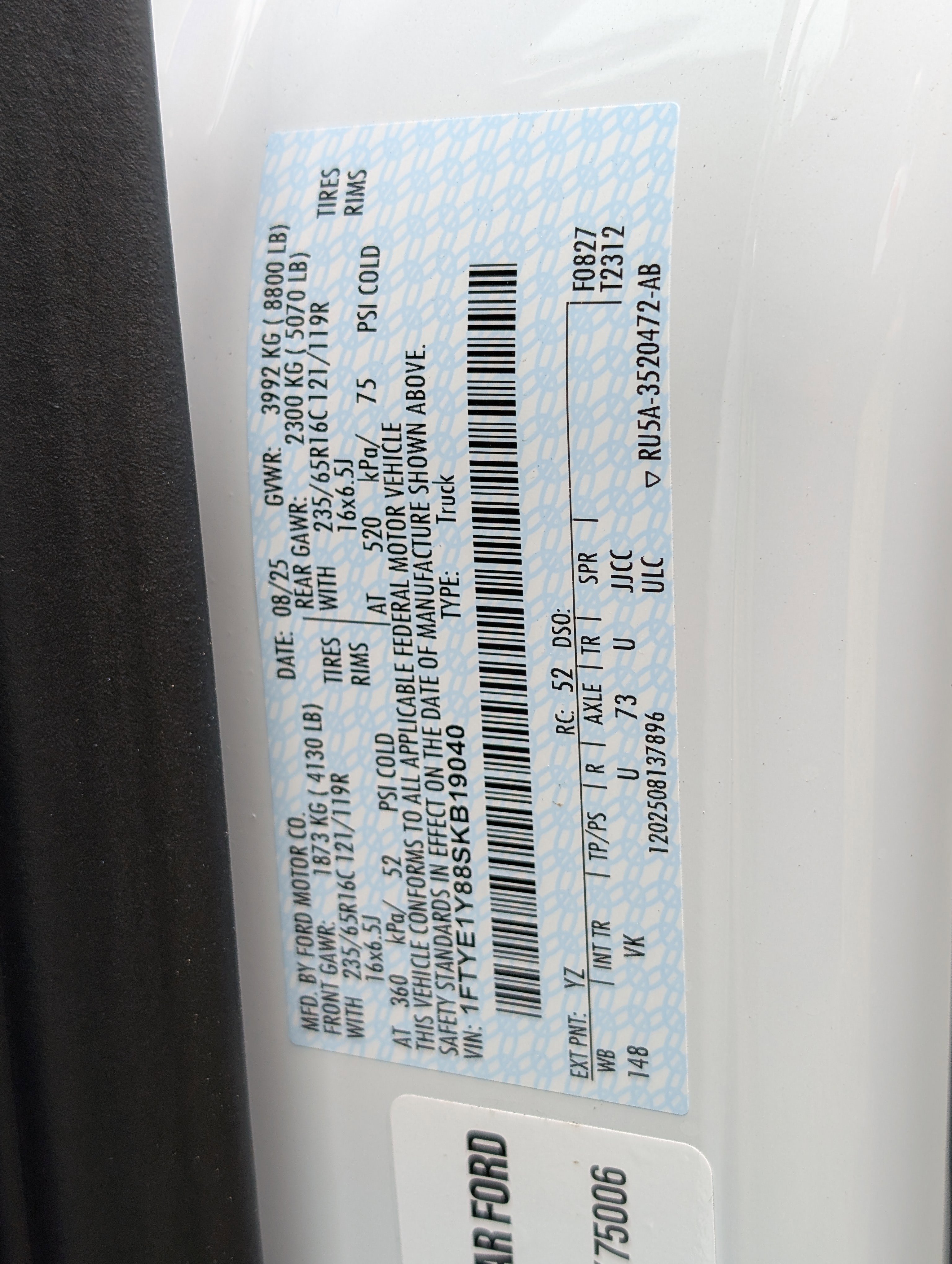 New 2025 Ford Transit 150 XL w/ Load Area Protection Package image 26