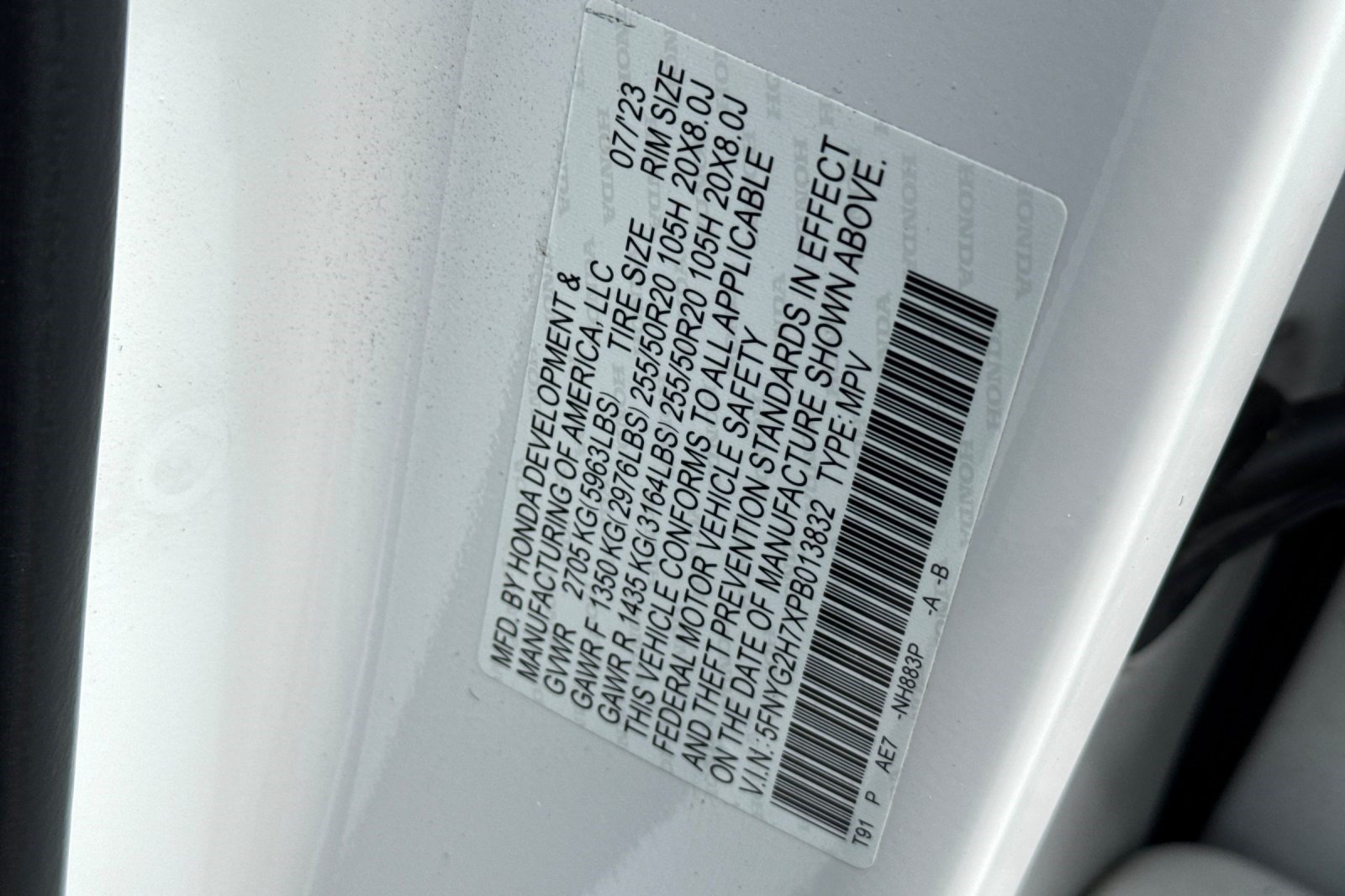 Certified 2023 Honda Pilot Touring image 27