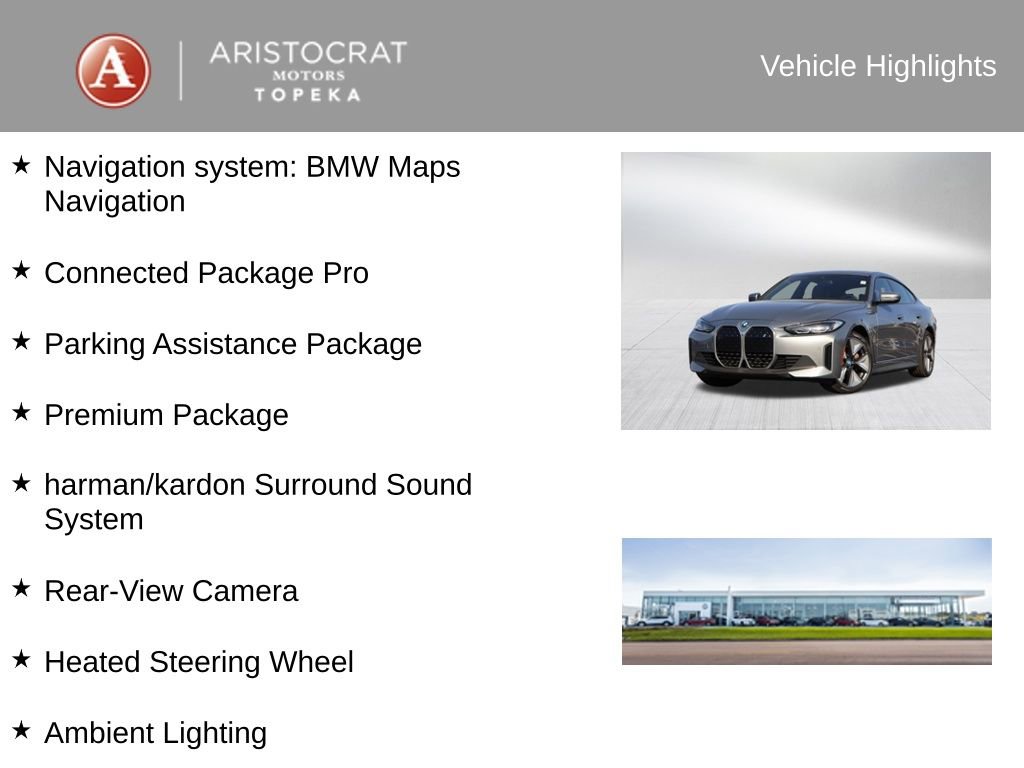 Certified 2023 BMW i4 eDrive35 w/ Premium Package image 4