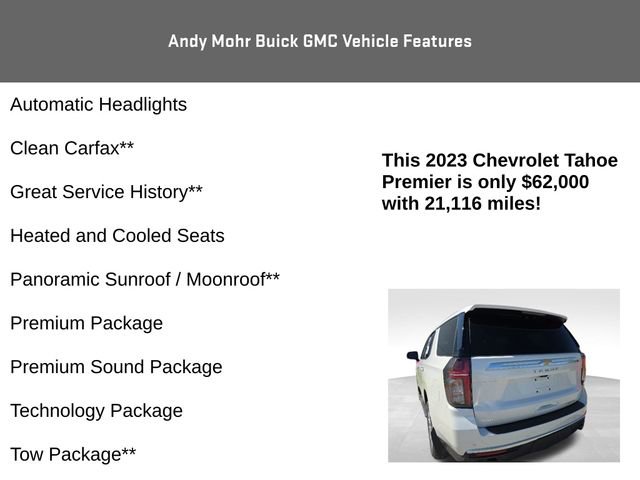 Used 2023 Chevrolet Tahoe Premier w/ Advanced Technology Package AWD/4WD image 8