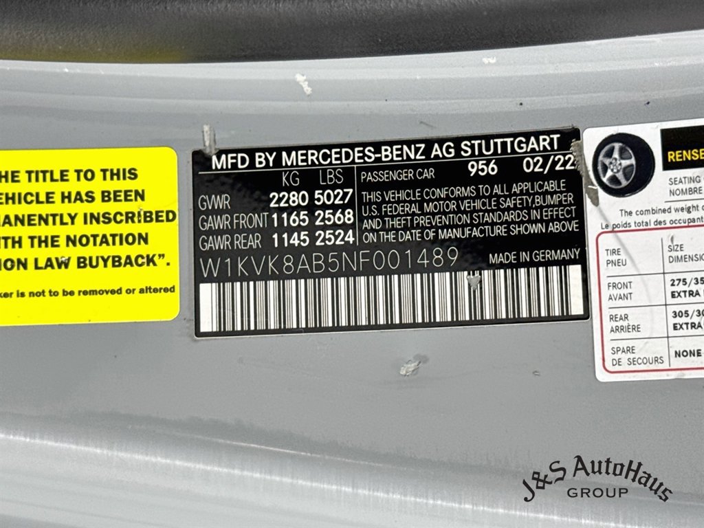 Used 2022 Mercedes-Benz SL 55 AMG 4MATIC w/ Driver Assistance Package image 42