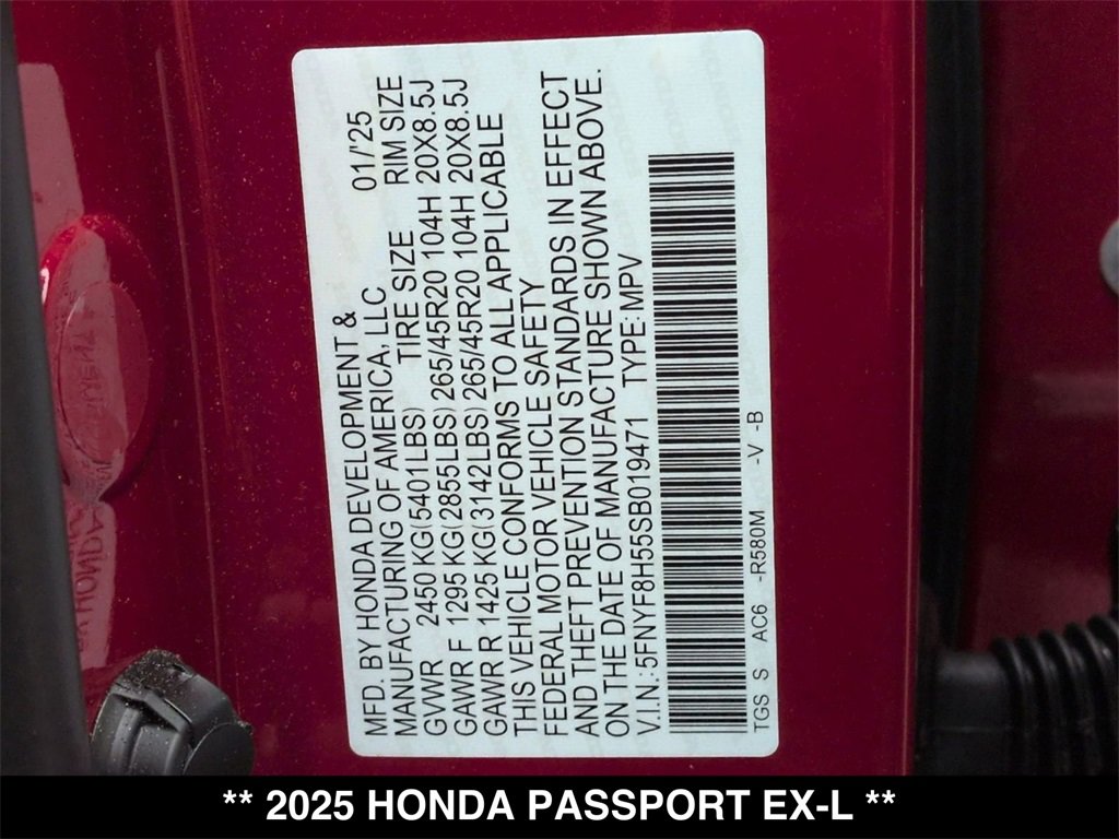 Used 2025 Honda Passport EX-L image 30