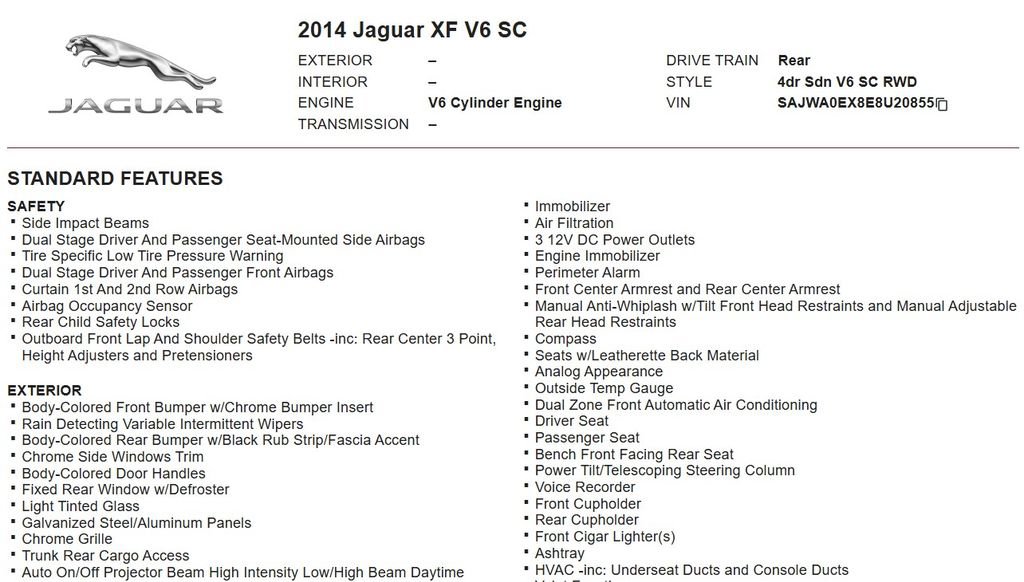 Used 2014 Jaguar XF 3.0 RWD image 19