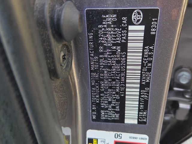 Used 2020 Toyota Camry LE w/ Sunroof Package FWD image 6