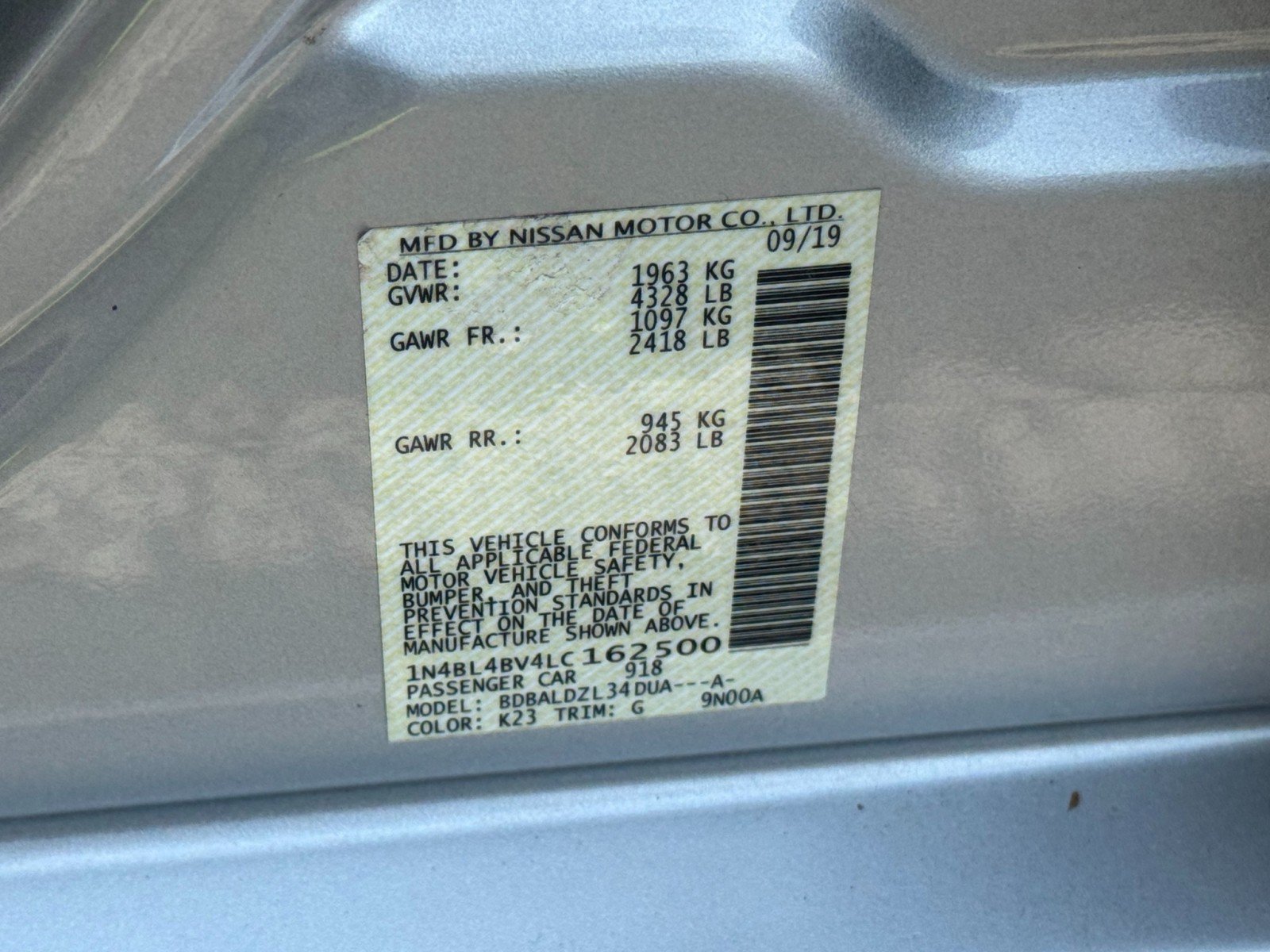 Used 2020 Nissan Altima 2.5 S FWD image 38