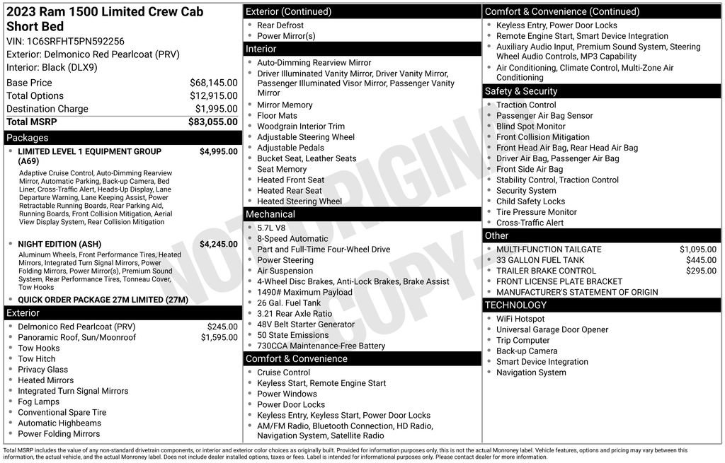 Certified 2023 RAM 1500 Limited AWD/4WD image 40