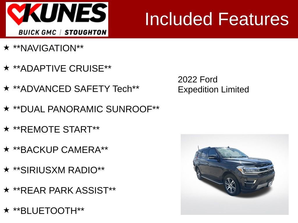 Used 2022 Ford Expedition Limited AWD/4WD image 2